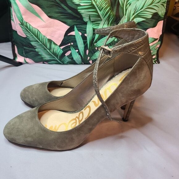 Sam edelman gray heels size 10 - Picture 2 of 4